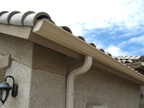 Use a level or chalk a line so the gutters are pitched towards the downspout. . Used gutters for sale